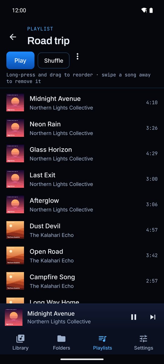 Reorder: Drag to reorder. Swipe to remove, and undo if you didn't mean it.